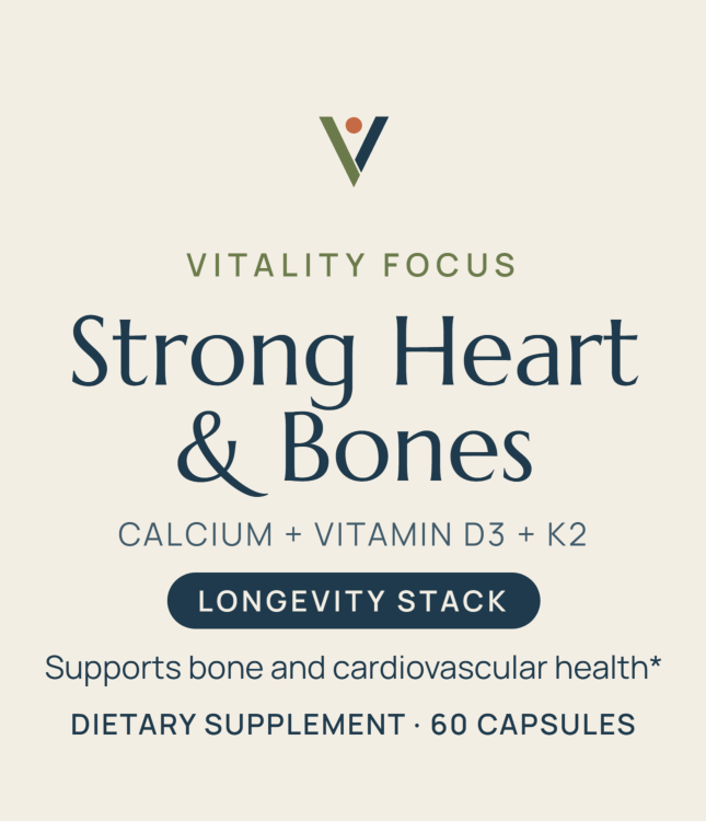 Strong Heart & Bones front label