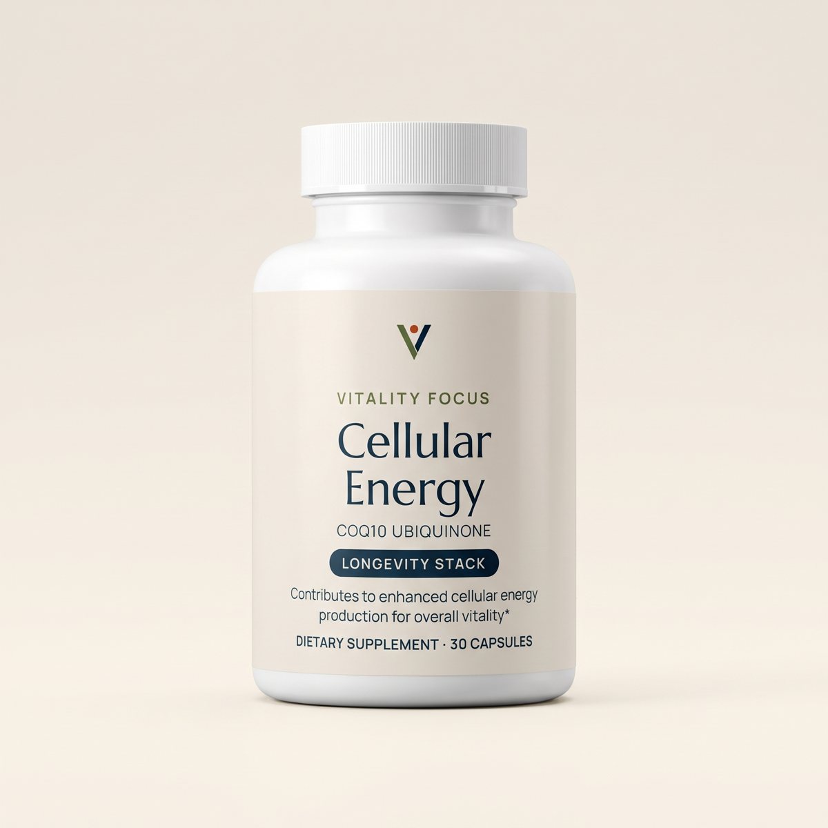 Cellular Energy label: CoQ10 ubiquinone