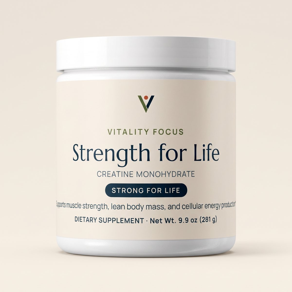 Strength for Life label: Creatine monohydrate