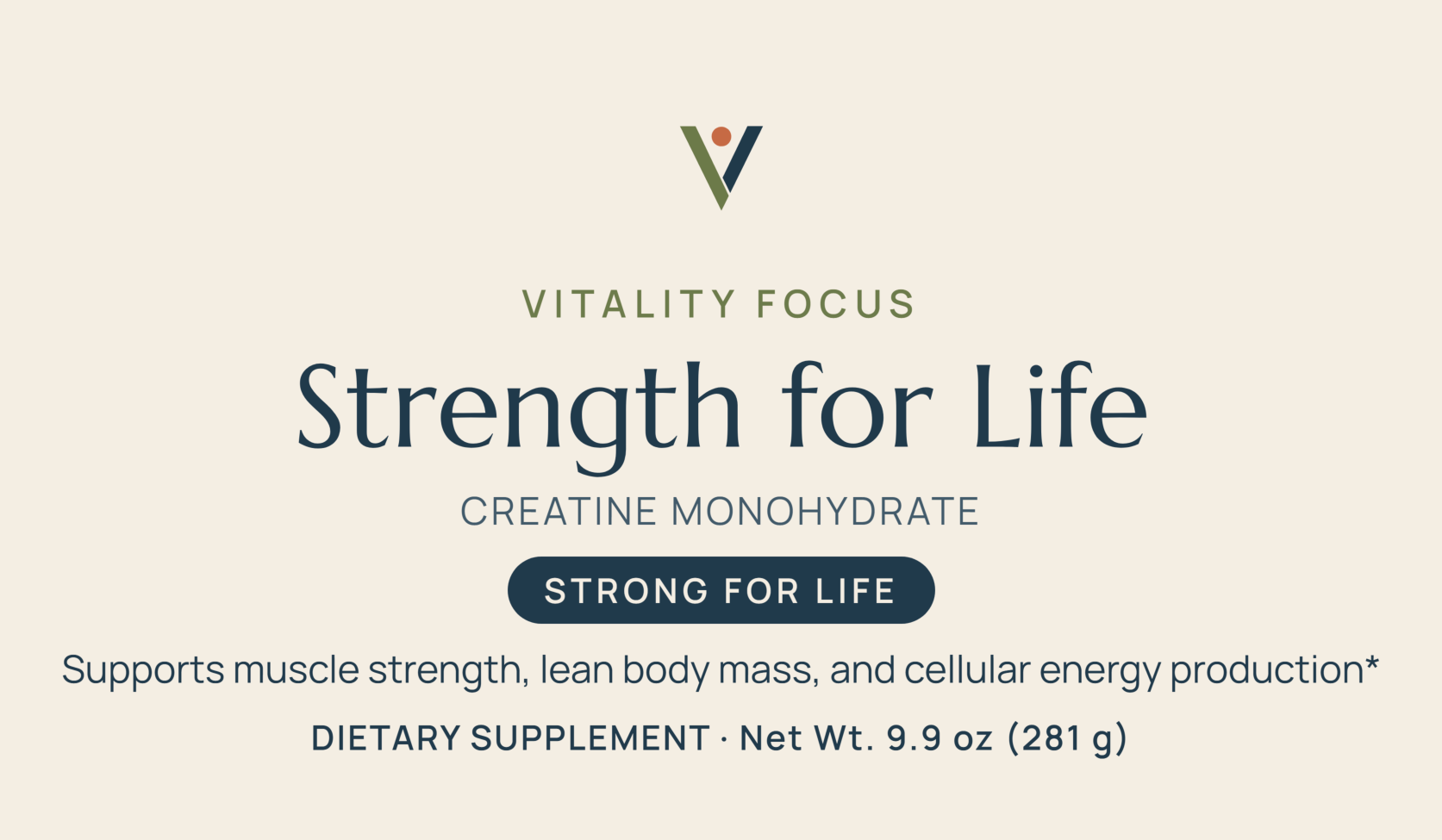 Strength for Life front label